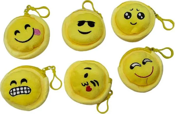 Yef Pack of 12 Smiley Coin Purse